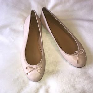 Jcrew light pink leather ballet flats size 10
